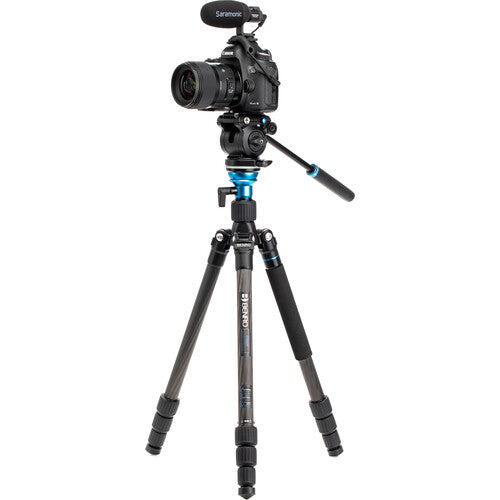 Benro Aero 2 PRO Carbon Fiber Travel Video Tripod with Twist Locks