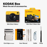 Kodak Instant Camera Mini Shot 3 Retro - White