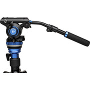 Benro C3883 Reverse-Folding Carbon Fiber Travel Tripod with S6Pro Fluid Video Head