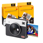 Kodak Instant Camera Mini Shot 3 Retro Cartridge Bundle - White