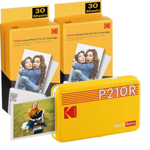 Kodak Instant Mini 2 Retro Cartridge Bundle -  Yellow