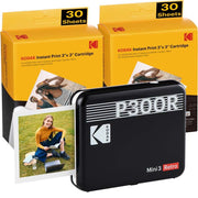 Kodak Instant Mini 3 Retro Cartridge Bundle -  Black