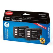 Hahnel Digital Still battery HL-PLF19 Twin Pack for Pana 1970mAh 7.2V