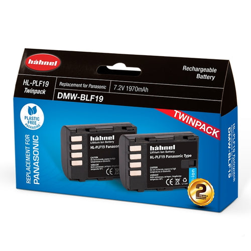 Hahnel Digital Still battery HL-PLF19 Twin Pack for Pana 1970mAh 7.2V