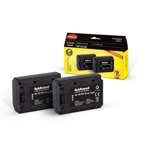 Hahnel Digital Still battery HL-XZ100 Twin Pack for Sony 2000mAh 7.2V