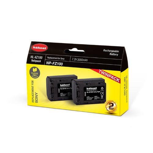 Hahnel Digital Still battery HL-XZ100 Twin Pack for Sony 2000mAh 7.2V