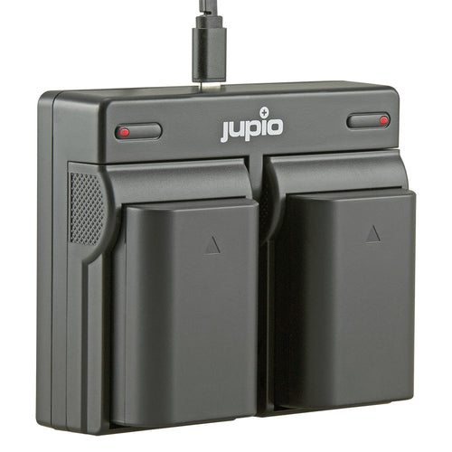 Jupio Kit: 2 x Jupio Olympus BLX-1 Batteries & Dual Charger Kit