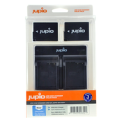 Jupio Kit: 2 x Panasonic DMW-BLC12E 1200mAh Batteries + USB Dual Charger