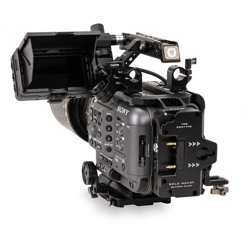 Tilta Camera Cage for Sony FX6 Vertical Mounting Kit - Gold Mount