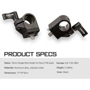 Tilta 15mm Single Rod Holder for Sony FX6(pair)