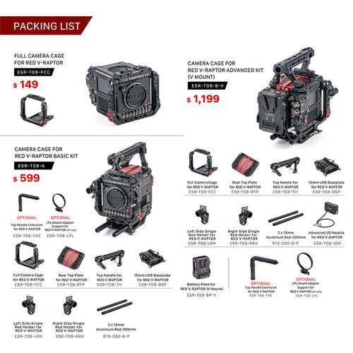 Tilta Full Camera Cage for RED V-RAPTOR
