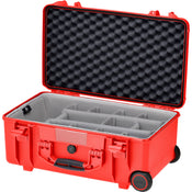 HPRC 2550W - Wheeled Hard Case + Second Skin Line & Divider Kit (Red)
