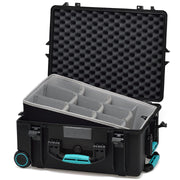 HPRC 2600W - Wheeled Hard Case with Second Skin Liner & Dividers - Blue / Grey