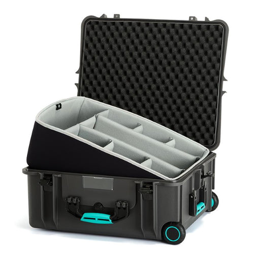 HPRC 2700W - Wheeled Hard Case with Second Skin Liner & Dividers - Blue / Grey