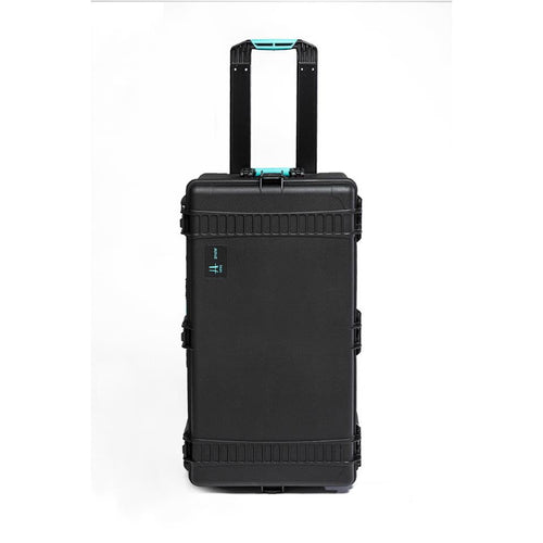 HPRC 2745W - Wheeled Hard Case with Cubed Foam (Black) KIT with 4x Stainless Steel Clips