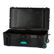 HPRC 2745W - Wheeled Hard Case Empy (Black) Kit with 4x Stainless Steel Clips