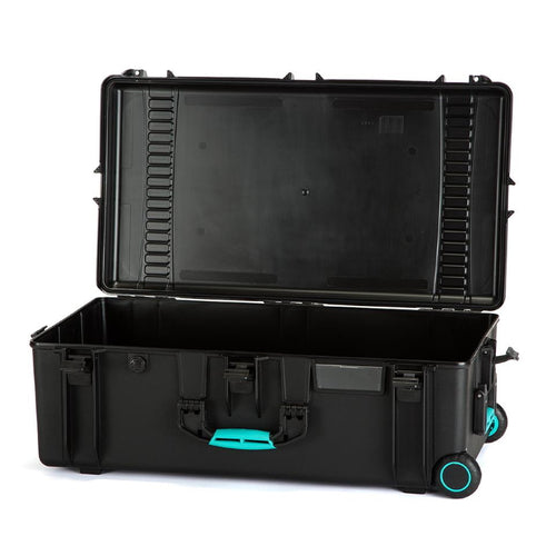 HPRC 2745W - Wheeled Hard Case Empy (Black) Kit with 4x Stainless Steel Clips