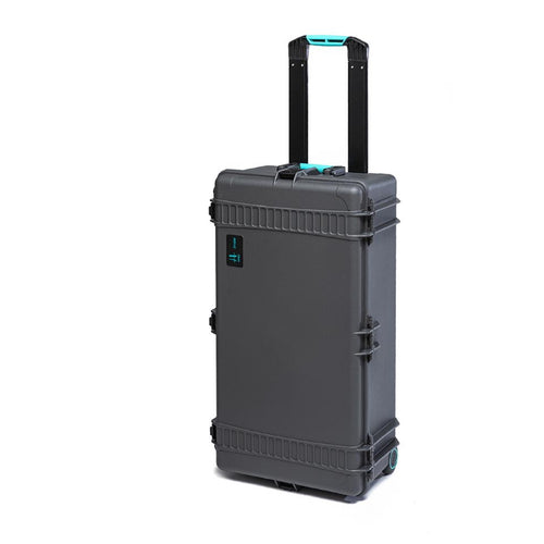 HPRC 2745W - Wheeled Hard Case Empy (Grey) KIT with 4x Stainless Steel Clips