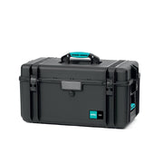 HPRC 4300 - Hard Case with Soft Padded Open Deck + Dividers (BLK) w/ Blue Handle