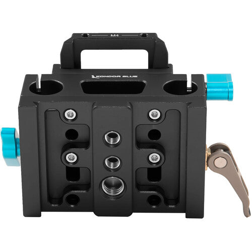 Kondor Blue 15mm LWS Arri/501 Side Loading Baseplate for Red Komodo BMPCC & Mirrorless (Black)