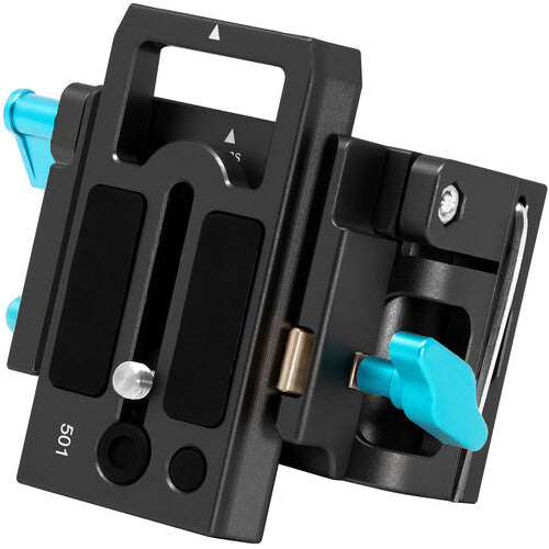 Kondor Blue 15mm LWS Arri/501 Side Loading Baseplate for Red Komodo BMPCC & Mirrorless (Black)
