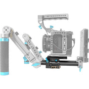 Kondor Blue 15mm LWS Arri/501 Side Loading Baseplate for Red Komodo BMPCC & Mirrorless (Black)