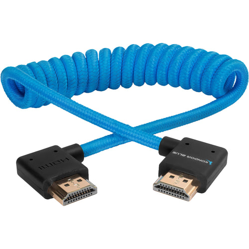 Kondor Blue Right Angle Full HDMI Cable For On-Camera Monitors 30cm-60cm (12