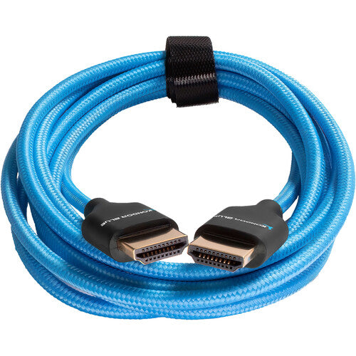 Kondor Blue Long 4K HDMI 2.0 Braided Cable Blue - 213cm (7 Feet)