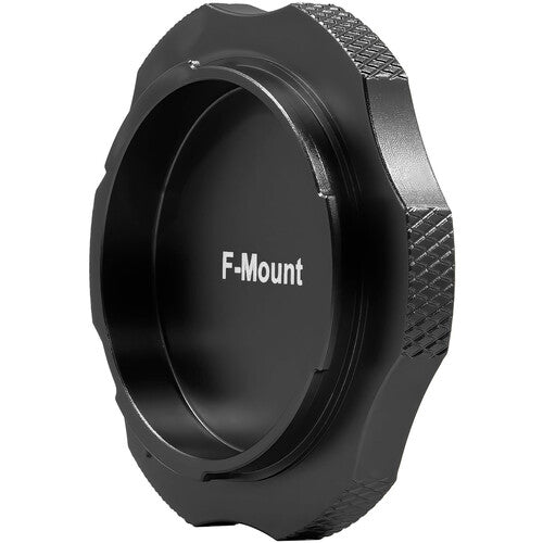 Kondor Blue Nikon F Cine Cap - Metal Body Cap for Camera Lens Port (Black)