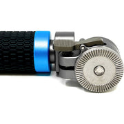 Kondor Blue Quick Release Rosette Hand Grip Set (Right and Left) + Dual Rod Clamp (Space Gray)