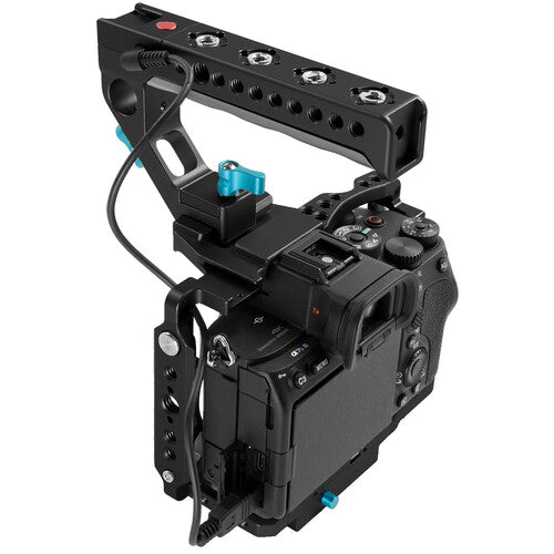 Kondor Blue SONY A7SIII Cage with Start-Stop Trigger Top Handle for A7 Series Cameras (Black)