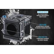 Kondor Blue RED V-RAPTOR Cage (Cage Only) (Raven Black)