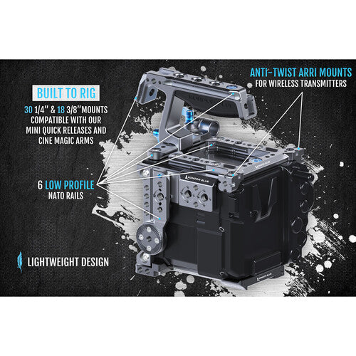 Kondor Blue RED V-RAPTOR Cage with Top Handle (Space Gray)