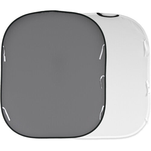 Lastolite Collapsible Reversible Background (6 x 7', White/Mid Gray)