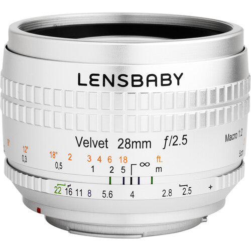 Lensbaby Velvet 28mm f/2.5 Lens for Nikon Z (Silver)