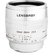 Lensbaby Velvet 28mm f/2.5 Lens for Nikon F (Silver)