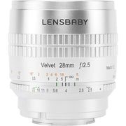Lensbaby Velvet 28mm f/2.5 Lens for Nikon F (Silver)