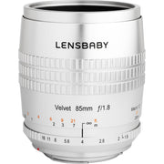Lensbaby Velvet 85mm f/1.8 Lens for Canon EF (Silver)