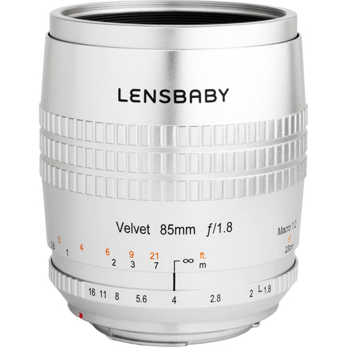 Lensbaby Velvet 85mm f/1.8 Lens for Canon EF (Silver)