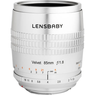 Lensbaby Velvet 85mm f/1.8 Lens for Fujifilm X (Silver)