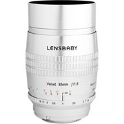 Lensbaby Velvet 85mm f/1.8 Lens for Fujifilm X (Silver)