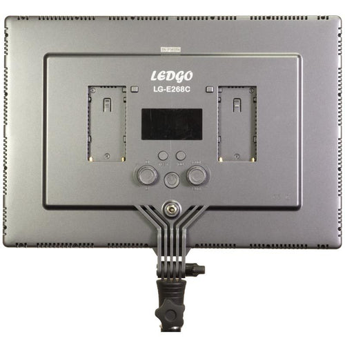 Nanlite LEDGO LUXPAD E268C twin LED light kit with batteries, stands and grids