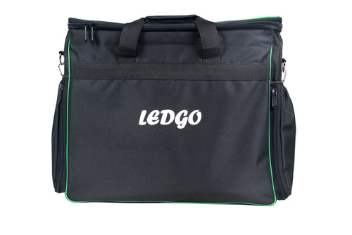 Nanlite LEDGO LUXPAD E268C twin LED light kit with batteries, stands and grids