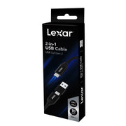 Lexar 2-in-1 USB 3.2 Gen 2 Type-C Cable