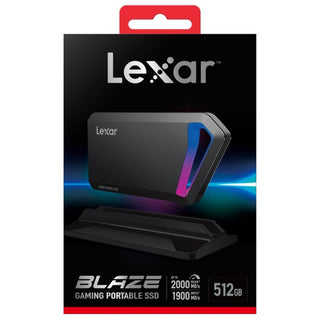 Lexar SL660 512GB Blaze Gaming Portable SSD Drive - 2000MB/s R - 1900MB/s W