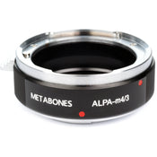 Metabones ALPA to Micro FourThirds adapter (Black Matt) - No Tripod Foot (MB_ALPA-m43-BM1)