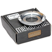 Metabones C mount to Micro FourThirds adapter (Chrome) - Ver 3 - No Tripod Foot (MB_C-m43-CH3)