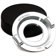 Metabones C mount to Micro FourThirds adapter (Chrome) - Ver 3 - No Tripod Foot (MB_C-m43-CH3)