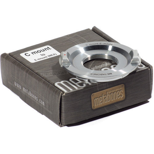 Metabones C-Mount to E-Mount/ NEX (Chrome) - No Tripod Foot (MB_C-E-CH1)