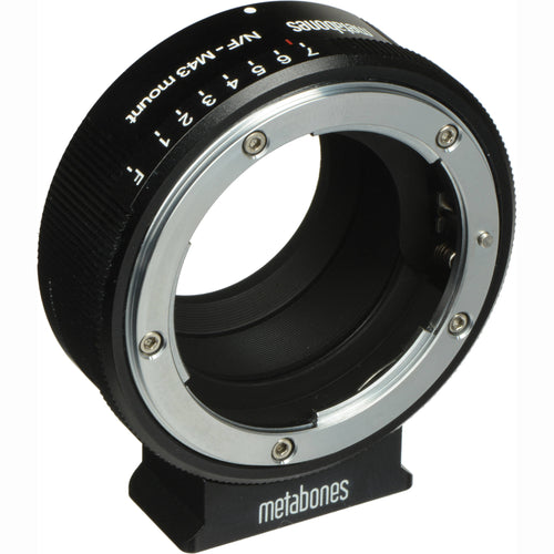Metabones Nikon G to Micro FourThirds adapter (Black Matt) - With Tripod Foot (MB_NFG-m43-BM1)